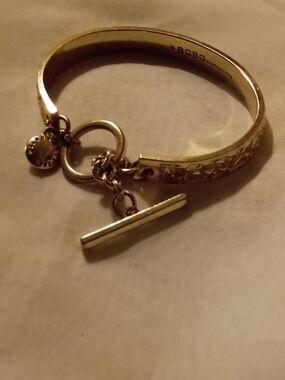 BCBG Gold-Tone Toggle Charm Bracelet